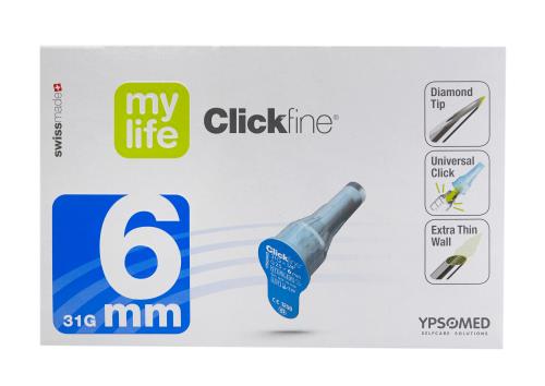 MYLIFE Clickfine Aghi per penna 6 mm 31G 100 pezzi 