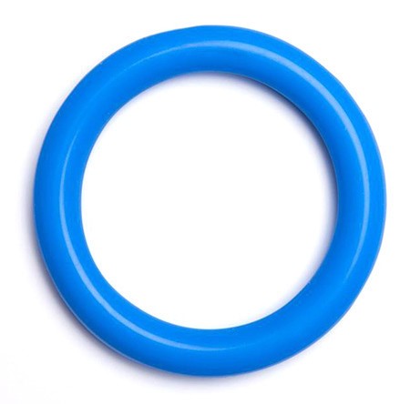 Pessaire anneau Arabin, 85mm, silicone, bleu
 